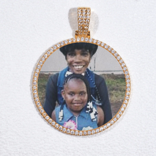 MEDIUM 3D CIRCLE CUSTOM PICTURE PENDANT