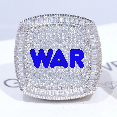 CUSTOM LETTER 3D ICED RING