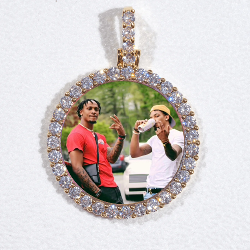 3D CIRCLE CUSTOM PICTURE PENDANT SMALL SIZE