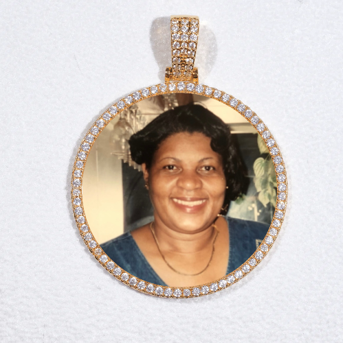 MEDIUM 3D CIRCLE CUSTOM PICTURE PENDANT
