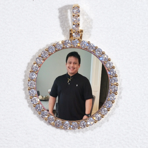 3D CIRCLE CUSTOM PICTURE PENDANT SMALL SIZE