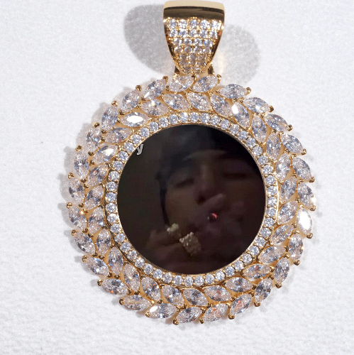 Large 3D Wheat Ear Custom Picture Pendant