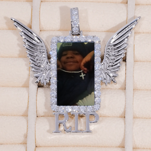 RIP WING 3D CUSTOM PICTURE PENDANT