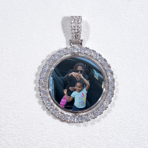 3D Spinning 2-Faced Custom Picture Pendant