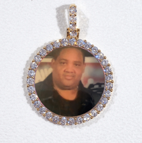 3D CIRCLE CUSTOM PICTURE PENDANT SMALL SIZE