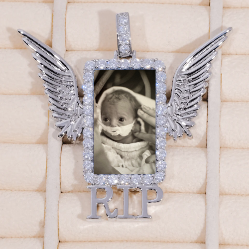 RIP WING 3D CUSTOM PICTURE PENDANT