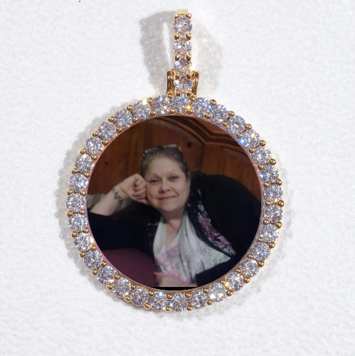 3D CIRCLE CUSTOM PICTURE PENDANT SMALL SIZE