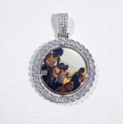 3D Spinning 2-Faced Custom Picture Pendant