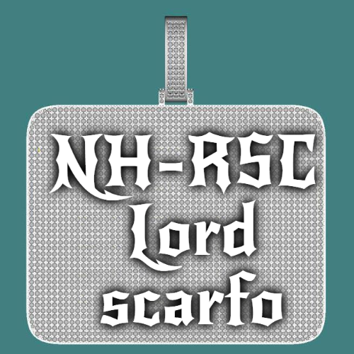 CUSTOM LETTER NECKLACE 3D BIG SQUARE