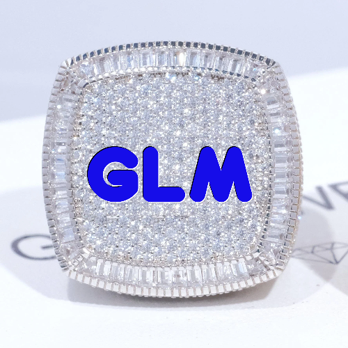 CUSTOM LETTER 3D ICED RING