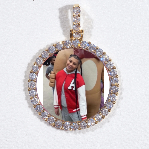 3D CIRCLE CUSTOM PICTURE PENDANT SMALL SIZE