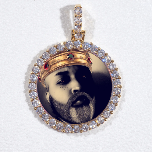 3D CIRCLE CUSTOM PICTURE PENDANT SMALL SIZE
