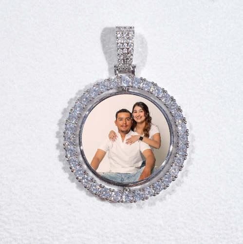 3D Spinning 2-Faced Custom Picture Pendant