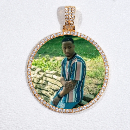 MEDIUM 3D CIRCLE CUSTOM PICTURE PENDANT