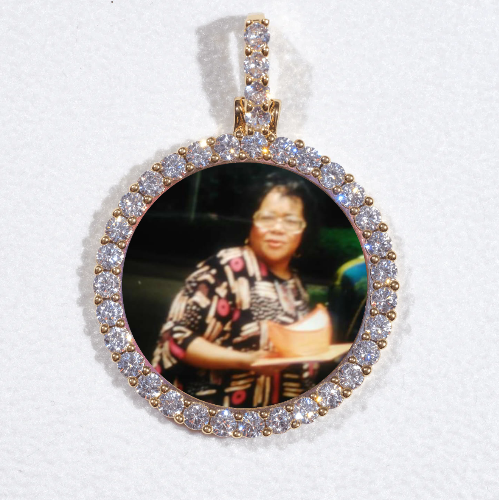 3D CIRCLE CUSTOM PICTURE PENDANT SMALL SIZE