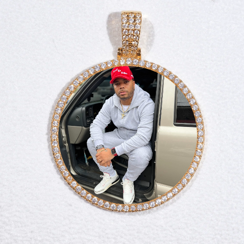 MEDIUM 3D CIRCLE CUSTOM PICTURE PENDANT