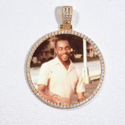 MEDIUM 3D CIRCLE CUSTOM PICTURE PENDANT