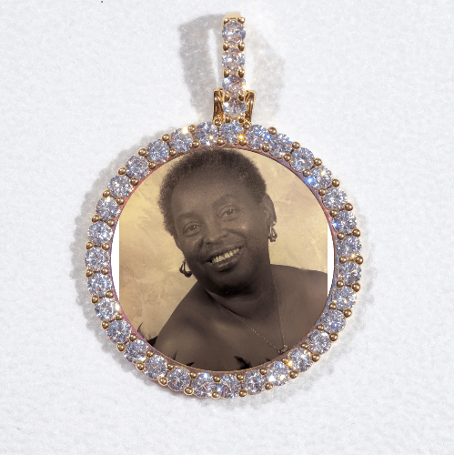 3D CIRCLE CUSTOM PICTURE PENDANT SMALL SIZE