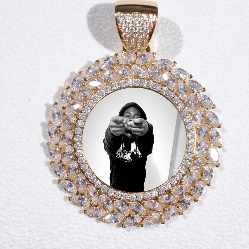 Large 3D Wheat Ear Custom Picture Pendant