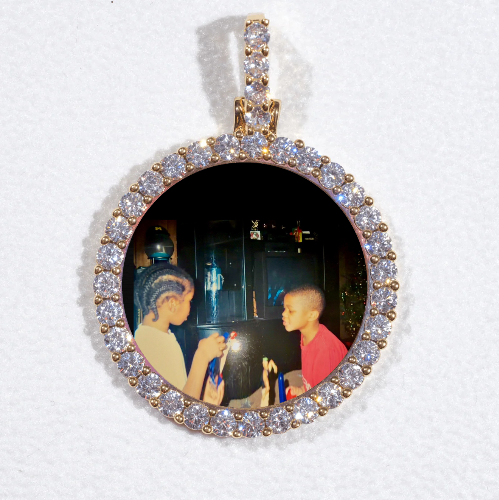3D CIRCLE CUSTOM PICTURE PENDANT SMALL SIZE