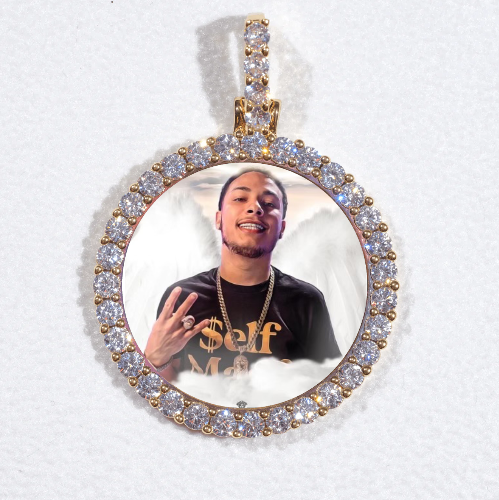 3D CIRCLE CUSTOM PICTURE PENDANT SMALL SIZE