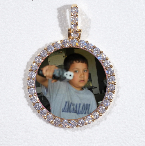 3D CIRCLE CUSTOM PICTURE PENDANT SMALL SIZE