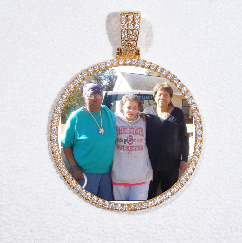 MEDIUM 3D CIRCLE CUSTOM PICTURE PENDANT