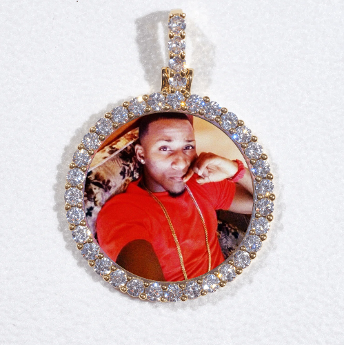 3D CIRCLE CUSTOM PICTURE PENDANT SMALL SIZE