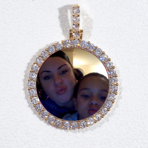 3D CIRCLE CUSTOM PICTURE PENDANT SMALL SIZE