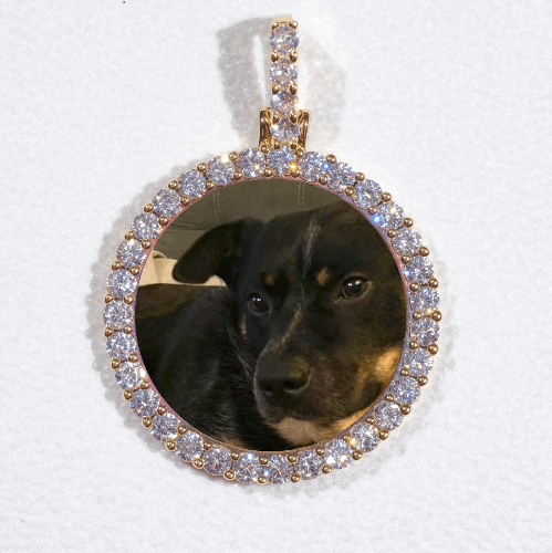 3D CIRCLE CUSTOM PICTURE PENDANT SMALL SIZE