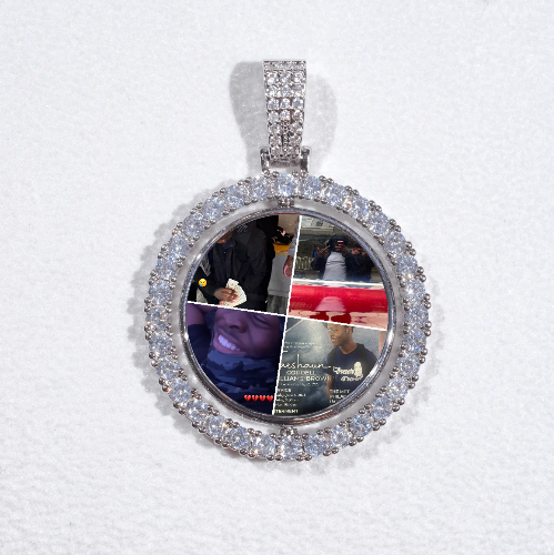 3D Spinning 2-Faced Custom Picture Pendant