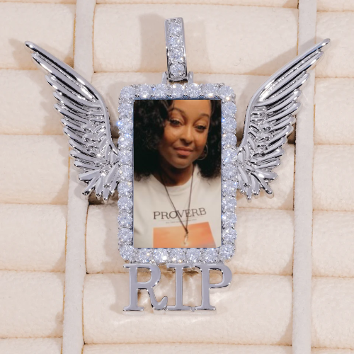 RIP WING 3D CUSTOM PICTURE PENDANT