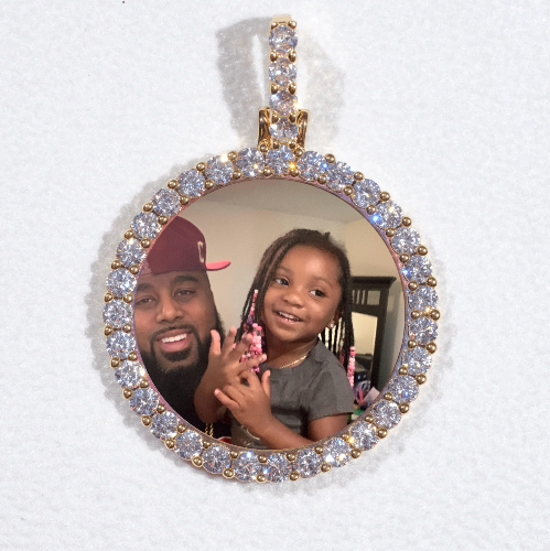 3D CIRCLE CUSTOM PICTURE PENDANT SMALL SIZE