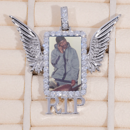 RIP WING 3D CUSTOM PICTURE PENDANT