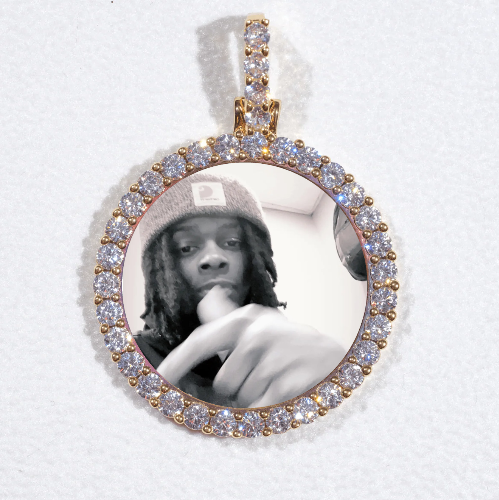 3D CIRCLE CUSTOM PICTURE PENDANT SMALL SIZE