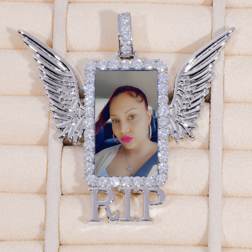 RIP WING 3D CUSTOM PICTURE PENDANT