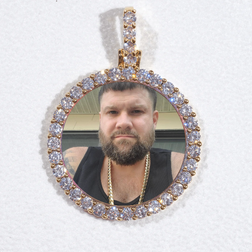 3D CIRCLE CUSTOM PICTURE PENDANT SMALL SIZE