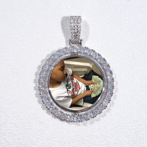 3D Spinning 2-Faced Custom Picture Pendant