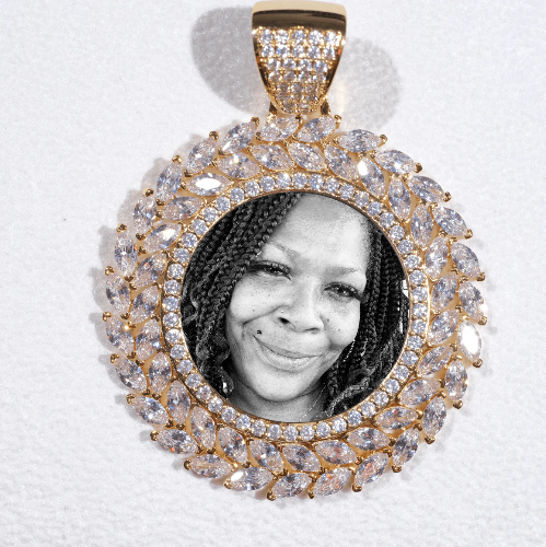 Large 3D Wheat Ear Custom Picture Pendant