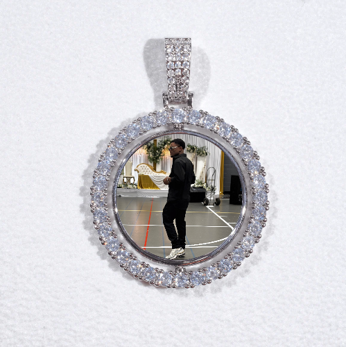 3D Spinning 2-Faced Custom Picture Pendant