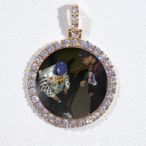 3D CIRCLE CUSTOM PICTURE PENDANT SMALL SIZE