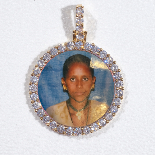 3D CIRCLE CUSTOM PICTURE PENDANT SMALL SIZE