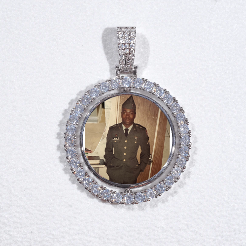 3D Spinning 2-Faced Custom Picture Pendant