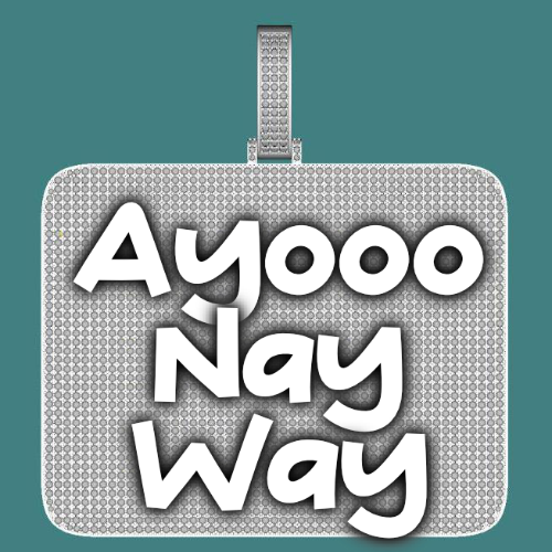 CUSTOM LETTER NECKLACE 3D BIG SQUARE