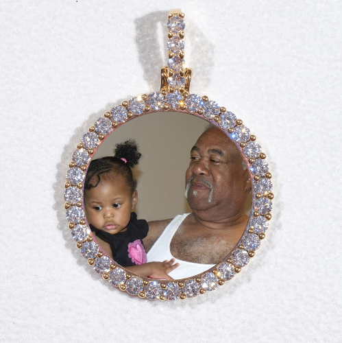 3D CIRCLE CUSTOM PICTURE PENDANT SMALL SIZE