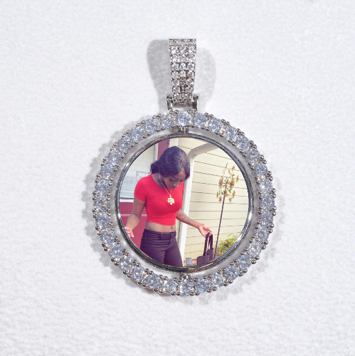 3D Spinning 2-Faced Custom Picture Pendant