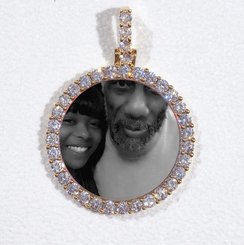 3D CIRCLE CUSTOM PICTURE PENDANT SMALL SIZE