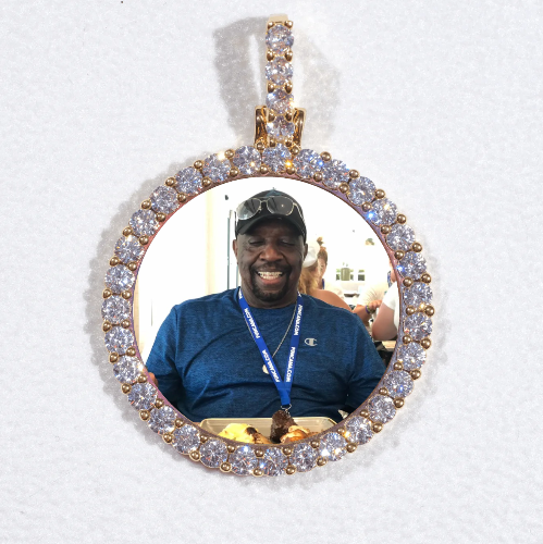 3D CIRCLE CUSTOM PICTURE PENDANT SMALL SIZE