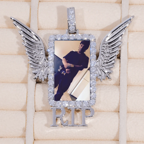 RIP WING 3D CUSTOM PICTURE PENDANT