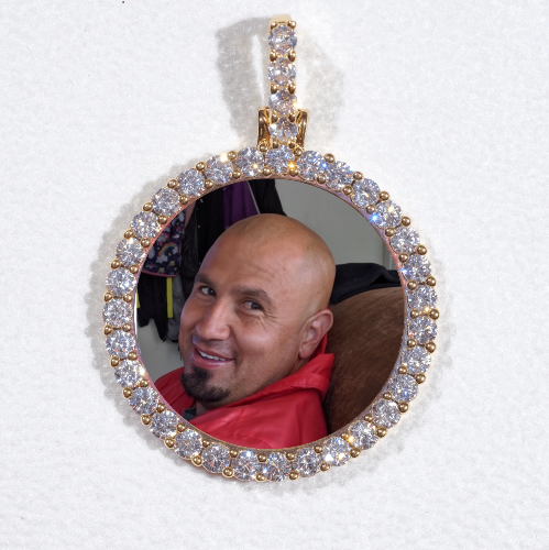 3D CIRCLE CUSTOM PICTURE PENDANT SMALL SIZE